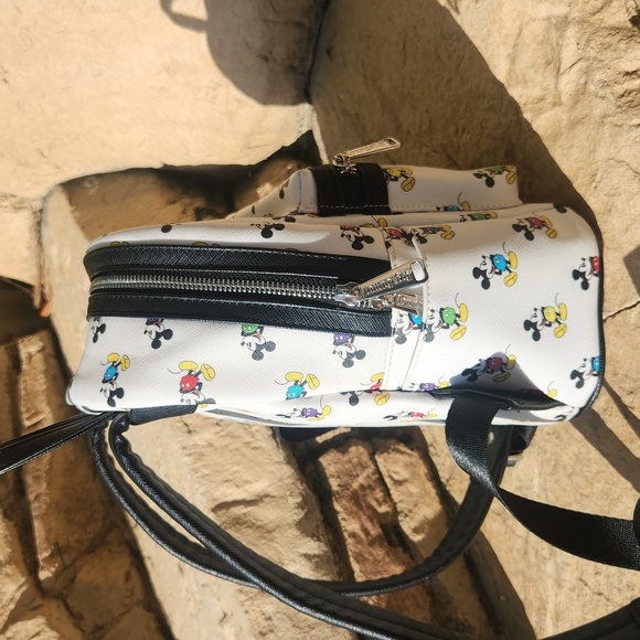 Disney Loungefly Multi-Color/Rainbow Mickey Mouse mini Backpack - Picture 4 of 14